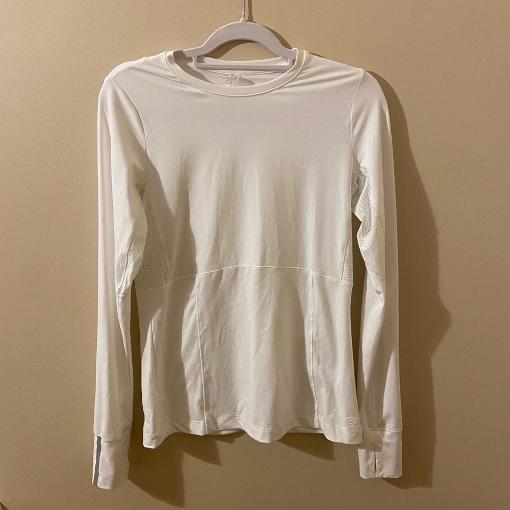Calia Women's White Long Sleeve Athletic Top